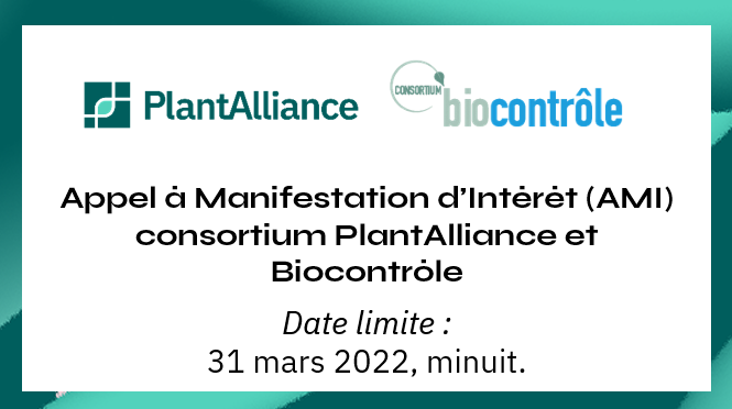 Appel à Manifestation d'Intérêt conjoint Consortium Biocontrôle et PlantAlliance